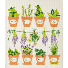 Fresh Herbs Swedish Dishcloth