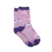 Kids Unicorn Socks That Save LGBTQ Lives (Purple Unicorns)