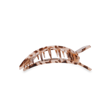 Square Flat Hair Clip | Med. | Blonde Tortoise