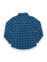 Navy & Blue Organic Cotton Kids Flannel