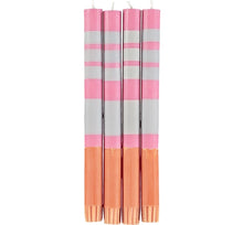 Eco Striped Dinner/Taper Candles (Multiple Colors/Styles)