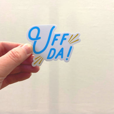 Uff Da! Vinyl Sticker