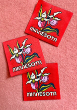 Minnesota Lady Slipper-Woven Sticker Patch