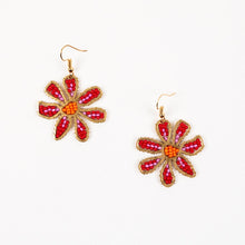 Beaded Daisy Earrings