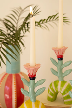 Ceramic Flower Taper Candle Holders