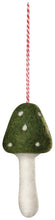 Toadstool Felt Christmas Ornaments