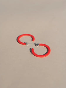 Alba Hoops - Cherry Red