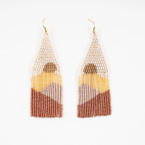 Vista Beaded Fringe Earrings (Multiple Colors)