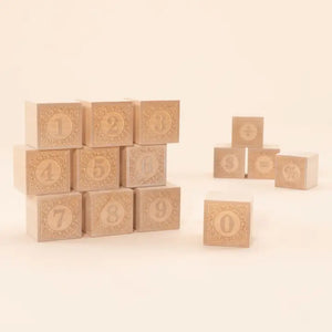 Bare Wood Number Blocks