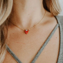 Strawberry Pendant Necklace