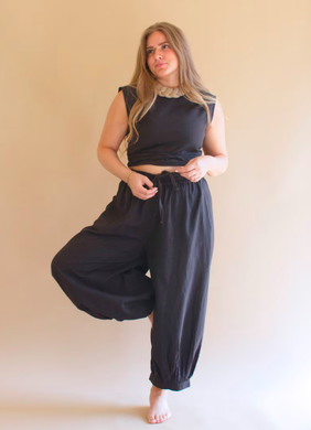 Balloon Pants & Wrap Top - Midnight