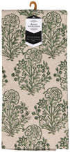 Viridian Block Print Dishtowel