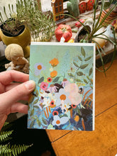  Finger-Painted Floral Everyday Greeting Card 