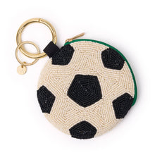 Soccer Beaded Coin Purse