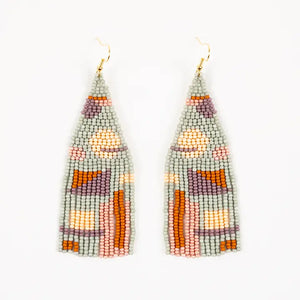 Shapes Fair Trade Beaded Fringe Earrings (Multiple Colors)