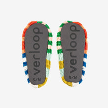 Patchwork Stripe Rib Slippers (Multiple Colors)