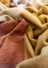 Recycled Wool Blanket  - Berry H.Bone Block Check