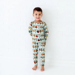 Nordic Dreams Vikings Bamboo Kids Two Piece Pajamas Set
