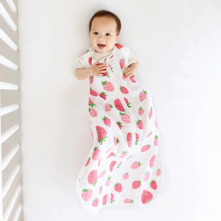 Strawberries Organic Muslin Sleep Sack