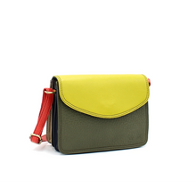 Beth Plain Recycled Leather Crossbody Bag