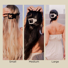Square Flat Hair Clip | Small | Blonde Tortoise