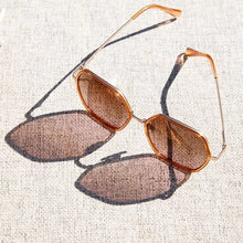 Addyson- Matte Beige /Gold / Smoke Polarized Lens Sunglasses