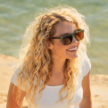 Diego - Matte Olive Green / Walnut Tortoise Temple Sunglasses