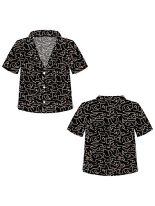 Black Lines Fair Trade Camp Shirt