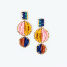 Mod Block Fair Trade Beaded Earrings