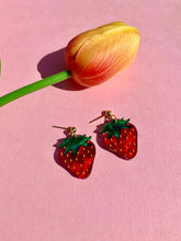 Mini Berries Strawberry Earrings