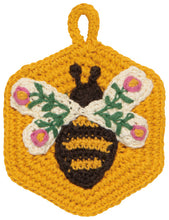 Bee Garden Crochet Dishcloths/Sponges -  Set of 2