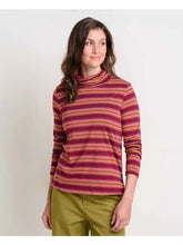 Maisey Long Sleeve T-Neck - Violet Stripe