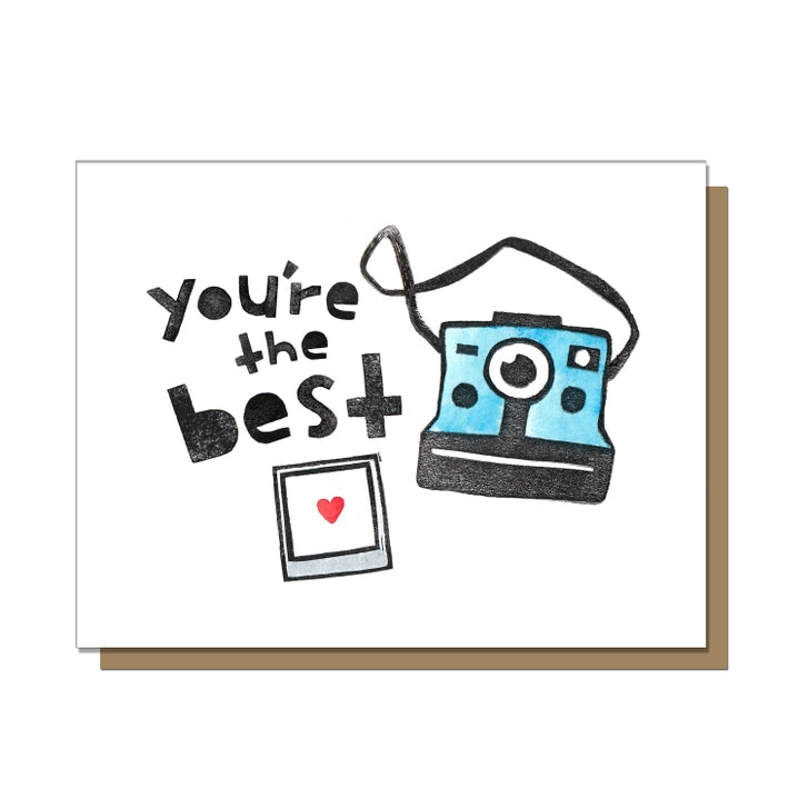 You're The Best Polaroid Greeting Card