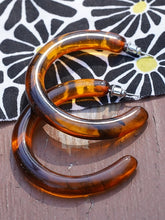 Curved Resin Hoops Tortoiseshell