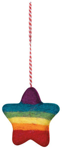 Love is Love Rainbow Felt Christmas Ornaments