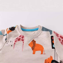 Urban Jungle Cartoon Cotton Sweatshirt