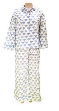 Women’s Pajama Set--Periwinkle Poppy