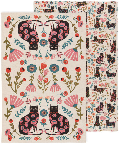 Catbloom Tea Towels (Set of 2)