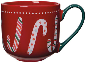 Merry Mints Candy Cane Mug and Dishtowel Set