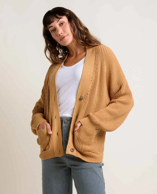 Bianca Shaker Cardigan - Camel