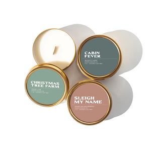 Travel Tin Candles (Multiple Styles/Scents)