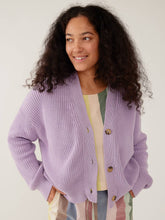 Fisherman Fair Trade Cotton Cardigan - Lilac