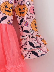 Halloween Pink Pumpkin Tutu Dress