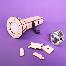 Hand-Crank Flashlight Diy Kit, Educational Stem Toy For Kids