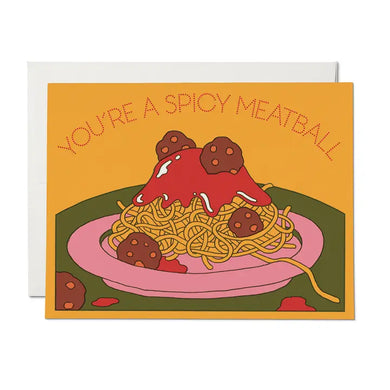 Spicy Meatball Greeting Card