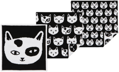 Feline Fine Knit Dishcloths (Set of 3)
