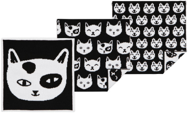 Feline Fine Knit Dishcloths (Set of 3)