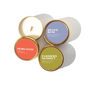 Travel Tin Candles (Multiple Styles/Scents)