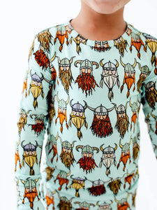 Nordic Dreams Vikings Bamboo Kids Two Piece Pajamas Set