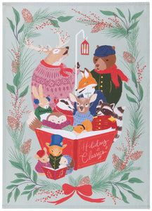 Woodland Carolers Mug and Dishtowel Set